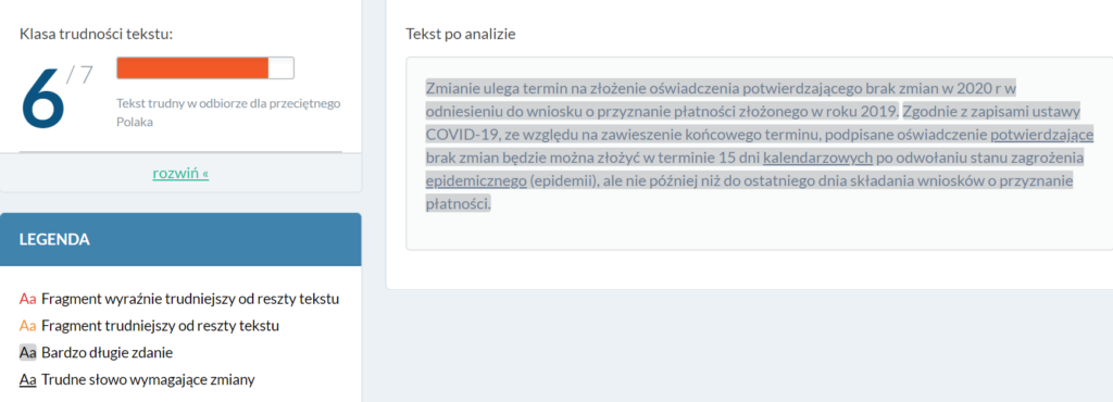 Jasnopis podpowiada jak poprawić komunikat dla mieszkańców
