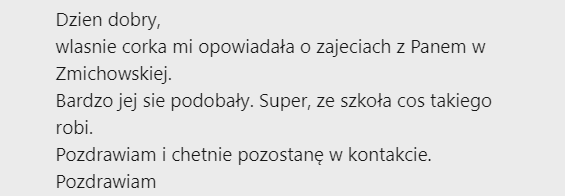 Warsztaty storytellingu - opinia uczestnika