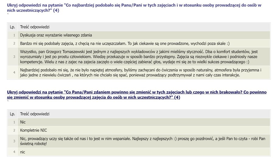 Warsztaty storytellingu - opinie studentów