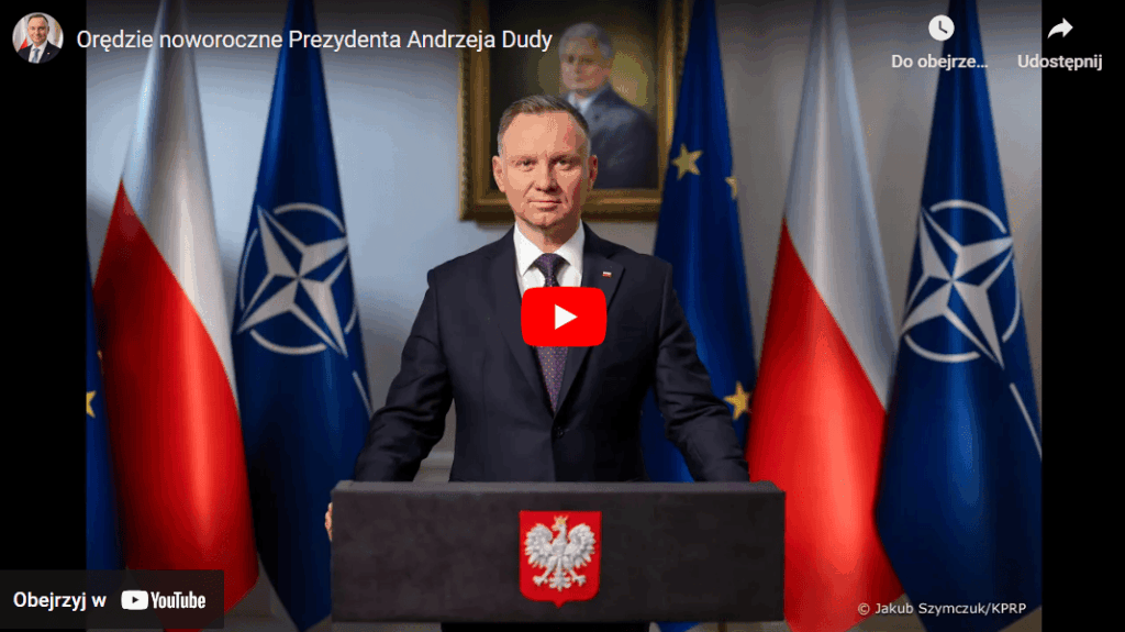 Orędzie noworoczne Prezydenta Dudy