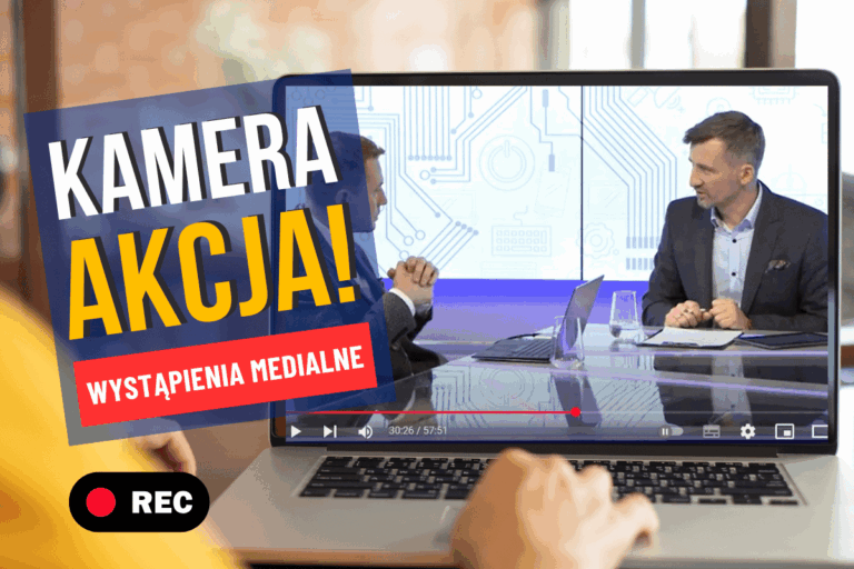 Wystąpienia medialne przed kamerą — kamera akcja!